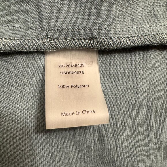 NWT - Universal Standard Airy Crepe Wrap Dress - M(18/20) - Goblin Blue - Picture 4 of 8